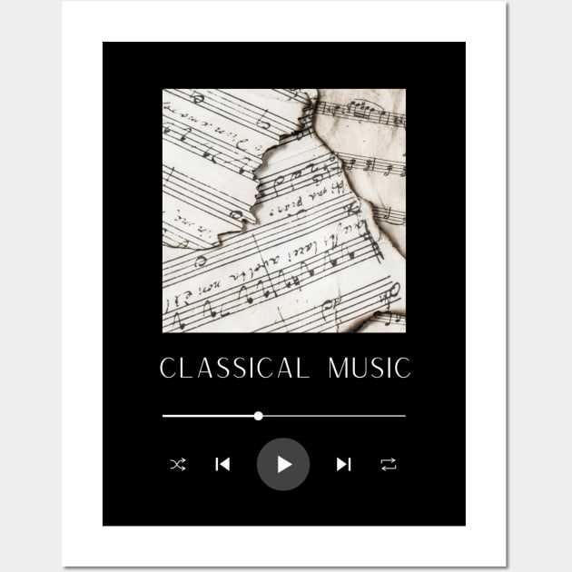 Classical Music Wall Art by black&blue